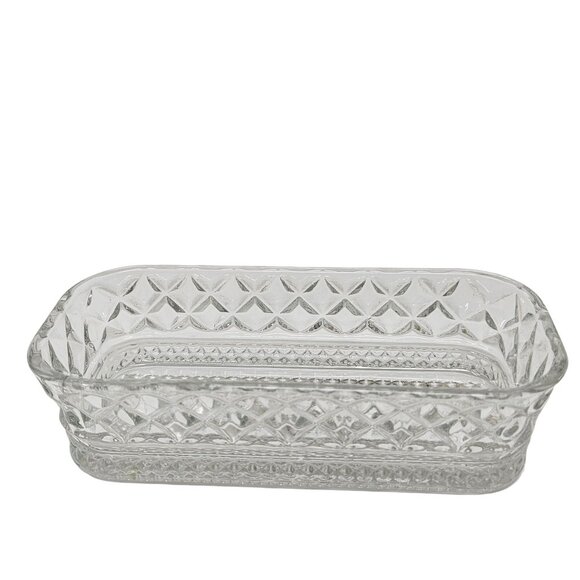 Vintage Wexford by Anchor Hocking Glass Covered Butter Dish Dining Dinnerware - Picture 5 of 10